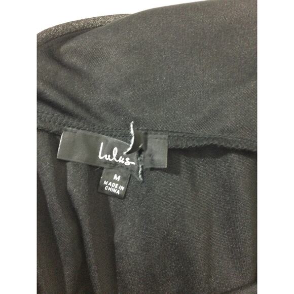 LULU'S SZ M Mesmerizing Essence Black Pleated Backless Tiered Maxi Dress NEW B26 - Picture 9 of 10